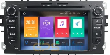Штатное головное устройство для FORD Focus II, Mondeo, S-MAX, Galaxy, Tourneo, Transit Connect черный на Android 8.0 Carmedia KDO-7053 (овал)