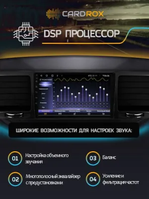 Штатная магнитола Citroen C4 2014+ на Android 11, DSP, 4G, IPS / QLED 2K, Carplay - Cardrox CD-4635