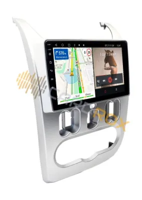 Штатная магнитола Renault Sandero, Logan 2010-2014 (серебро) на Android 11, DSP, 4G, IPS / QLED 2K, Carplay - Cardrox CD-4095