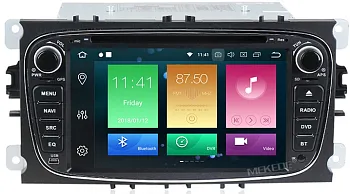 Штатное головное устройство Ford Focus II, Mondeo, S-MAX, Galaxy, Transit черный на Android 10 Carmedia MKD-F746B-P30