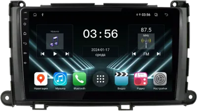 Штатная магнитола для Toyota Sienna 3 2010-2014 на Android 13 - FarCar (D/DX3006M)