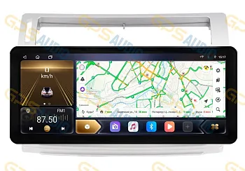 Штатная магнитола 12-14,6" для Citroen C4 2004-2011 серебро (стиль LUX ONE) - Carmedia OL-9932