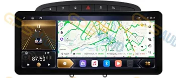 Штатная магнитола 12-14,6" для Peugeot 408 2012+, 308 2008-2014, RCZ 2010-2015 серый (стиль LUX ONE) - Carmedia OL-9961