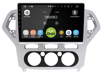 Штатная магнитола CarDroid RD-1708FM для Ford Mondeo 4, 2007-2010 (Android 10)