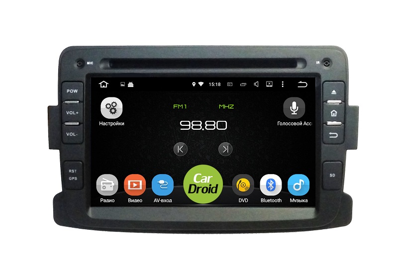 Штатная магнитола Roximo CarDroid RD-3001D для Renault Duster, Sandero, Logan 2, Nissan Terrano 2017+ (Android 9.0) DSP