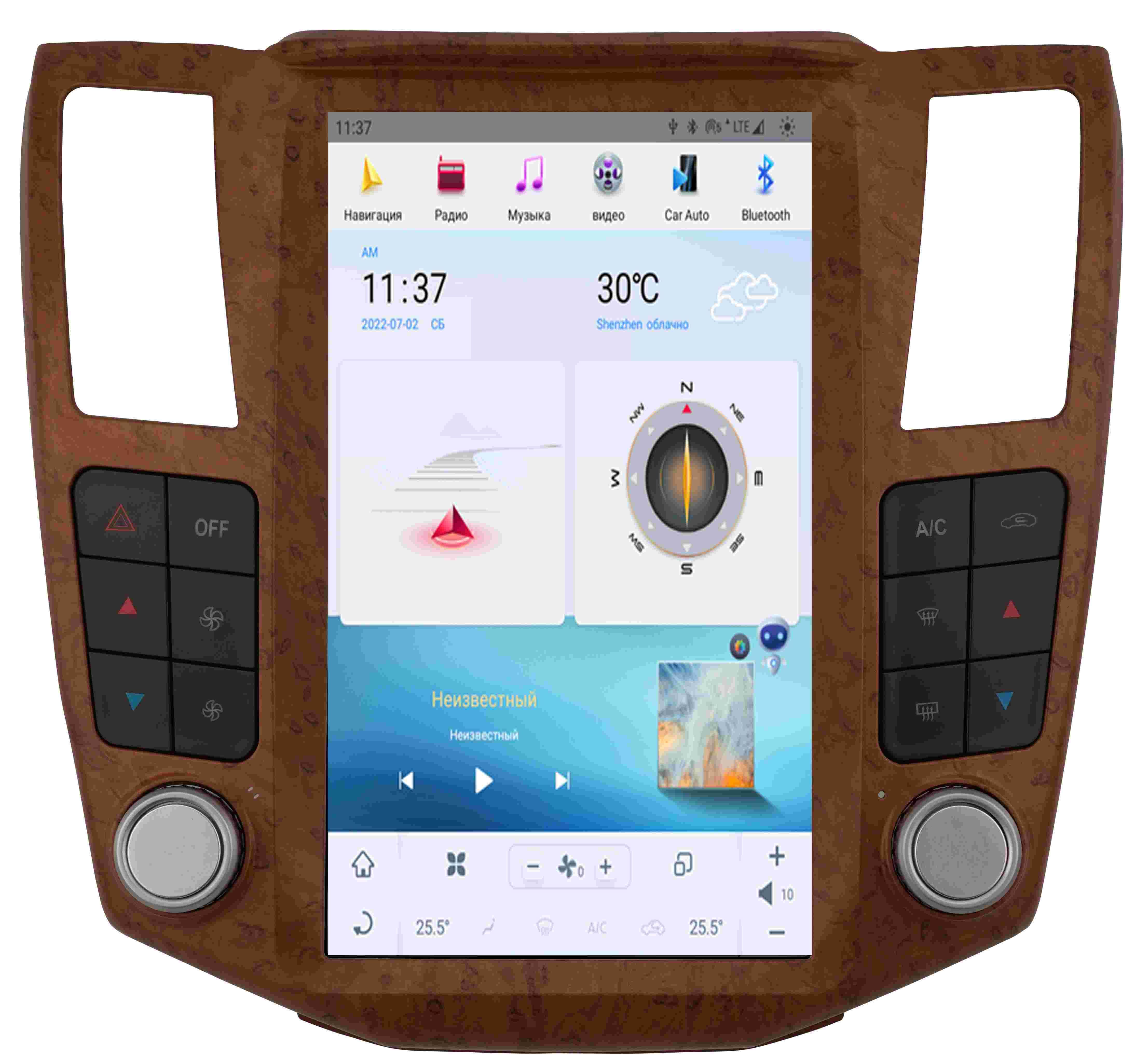 Магнитола Tesla для LEXUS RX 2004-2008 на Android 11 CARMEDIA ZF-1278W-Q6