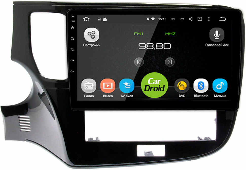 Штатная магнитола Roximo CarDroid RD-2617F (с поддержкой кругового обзора) для Mitsubishi Outlander 3 2018-2023 (Android 10) DSP