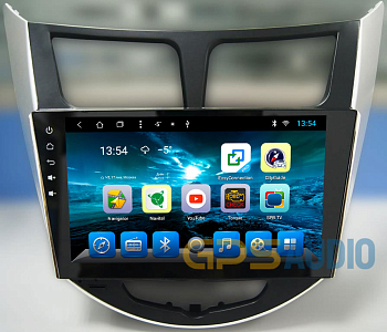 Головное устройство HYUNDAI Solaris 2011-2016 дорестайл и рестайл на Android 8.1 CARMEDIA KR-9020-T8