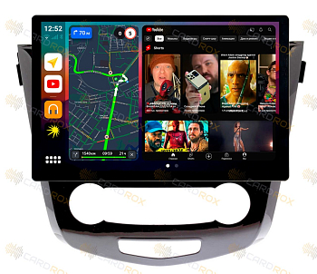 Штатная магнитола Nissan Qashqai, X-Trail 2014-2022 комплектация XE (кондиционер) на Android 10, DSP, 4G, IPS, Carplay - Cardrox CD-4009-13 (11-13 дюймов)