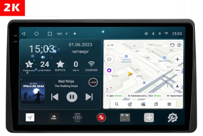 Автомагнитола штатная с 2K экраном RedPower 71258 Slim на Android 10 для Renault Duster (2020+)