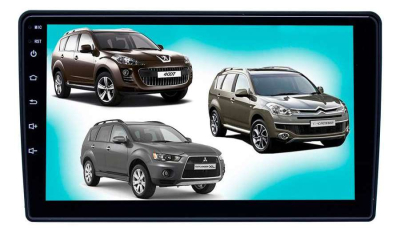 Магнитола MMC Outlander, Peugeot 4007 LeTrun 3796-4217 9 дюймов VT Android 10.x MTK-L 2+16 Gb ASP