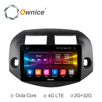 Штатная магнитола Ownice C500+ S1609P для Toyota Rav4 2006-2013 (Android 6.0)