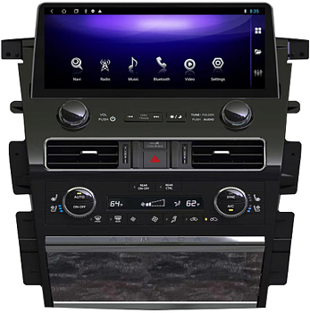 Магнитола Nissan Patrol Y62 2010-2019 на Android 12, 4G, Carplay - Parafar PF800L12