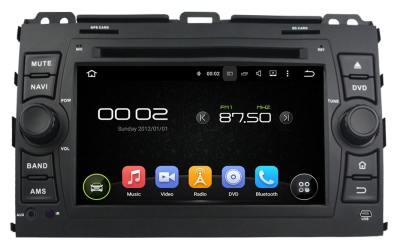 Штатная автомагнитола Android 9.0 Carmedia KD-7027-P5 для Toyota Land Cruiser Prado 120 2002-2009