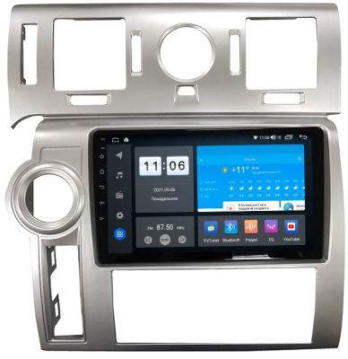 Штатная магнитола VOMI ZX488R9-7862-LTE для Hummer H2 2002-2009 квадратные воздуховоды на Android 10