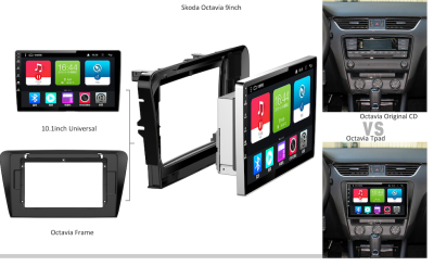 Головное устройство 10 дюймов SKODA Octavia A7 2013+ на Android 7.1 CARMEDIA TP-SK001