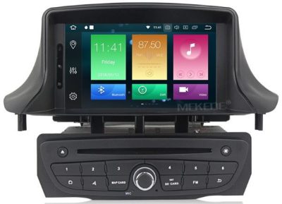 Штатное головное устройство RENAULT Megane III 2009+, Fluence 2010+, черный на Android 10 Carmedia MKD-7093-P6