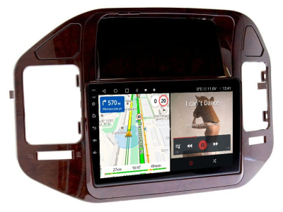 Штатная магнитола Mitsubishi Pajero 3 2000-2006 (под дерево) на Android 11 - Cardrox CD-4421M