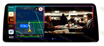 Штатная магнитола Toyota Vitz 2015-2020 черный глянец на Android 10, DSP, 4G, IPS, Carplay - Cardrox CD-4543-12 (12 дюймов)