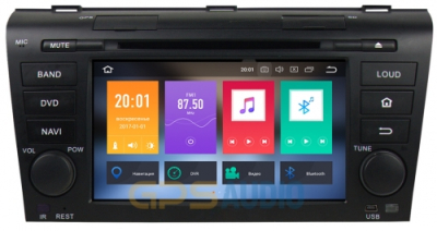 Штатное головное устройство для MAZDA 3 2003-2009 (BK) на Android 8.0 Carmedia KDO-7003