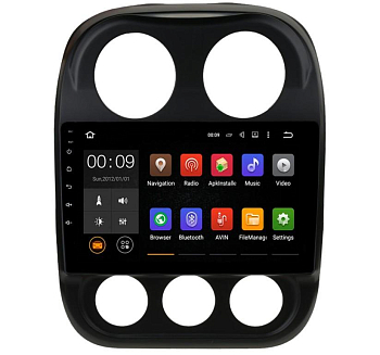 Штатная магнитола Roximo 4G (2K) RX-2203 Jeep Compass, 2011-2016 (Android 13)