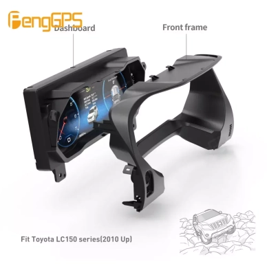 Цифровая приборная панель для Toyota Land Cruiser Prado 2018+ - Carmedia NH-LCD-T04