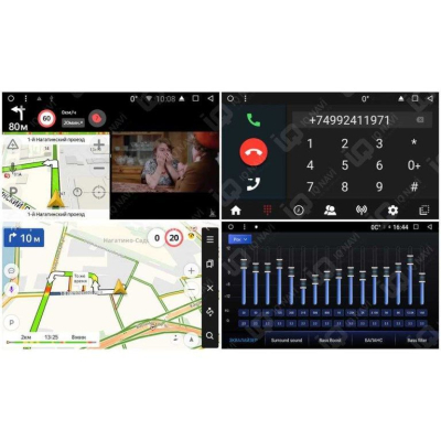 Автомагнитола на Android 8.1.0 IQ NAVI TS9-2108PFHD для Nissan X-Trail (T31) (2007-2014) (поддержка кругового обзора) 10,1" DSP (4 CH) + 4G SIM