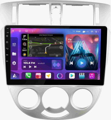 Штатная магнитола для Chevrolet Lacetti sedan 2004-2013 на Android 13, QLED/2K, 4G - FarCar S500 Plus (3014M седан серебро кондей)
