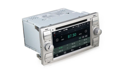 Штатное головное устройство Ford Focus 2 2005-2007, Transit 2006-2015, C-Max 2003-2010, Fusion 2005-2012 (230х120мм) серебро на Android 10 Carmedia MKD-F745S-P5