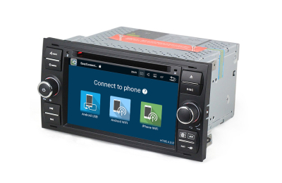 Штатное головное устройство Ford Focus 2, Transit, C-Max, Fusion (230х120мм) черная на Android 10 Carmedia MKD-F745B-P30