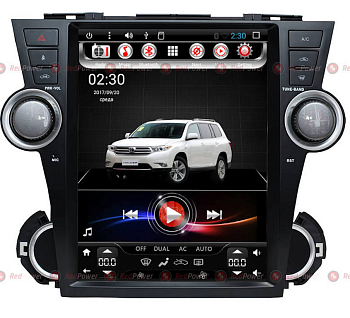 Штатное головное устройство RedPower 31035 (Tesla) на Android 6.0+ для Toyota Highlander II U40 (2007-2013) с управлением климата
