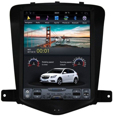 Магнитола Tesla для Chevrolet Cruze 2009-2012 на Android 9.0 CARMEDIA ZF-1019-DSP