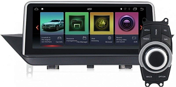 Штатная магнитола Roximo RW-2704QD для BMW X1 E84(2009-2015) для комплектации без штатного дисплея, iDrive в комплекте (Android 9.0)