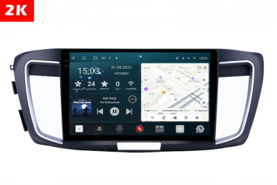Автомагнитола штатная с 2K экраном RedPower 71690 Slim на Android 10 для Honda Accord 9 2014-2018
