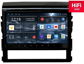 Автомагнитола штатная с 2K экраном Redpower 75201 на Android 10 для Toyota Land Cruiser 200 11-поколение, 2-рестайлинг (10.2015-06.2021)