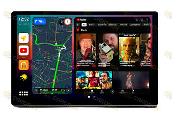 Универсальная магнитола на торпедо на Android 10, DSP, 4G, IPS, Carplay - Cardrox CD-4825-13 (11-13 дюймов)