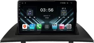 Штатная магнитола для BMW X3 (E83) 2003-2010 (поддержка климата, БК и мультируля на Android 13 - FarCar (D/DX3034M)