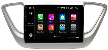 Штатное головное устройство Hyundai Solaris (2017-) 9 дюймов на Android 10 NaviPilot NPD10L-WTG-H766-09
