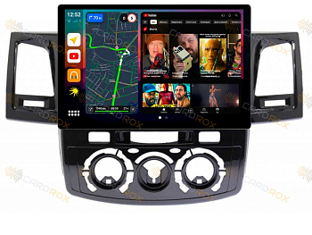 Штатная магнитола Toyota Fortuner 2005-2010 на Android 10, DSP, 4G, IPS, Carplay - Cardrox CD-4491-13 (11-13 дюймов)