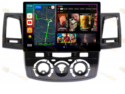 Штатная магнитола Toyota Fortuner 2005-2010 на Android 10, DSP, 4G, IPS, Carplay - Cardrox CD-4491-13 (11-13 дюймов)