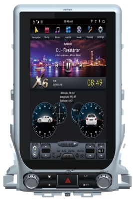 Магнитола Tesla для Toyota Land Cruiser 200 10.2015+ на Android 9.0 Carmedia ZF-1807L-DSP