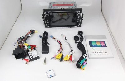 Штатное головное устройство FORD Focus II, Mondeo, S-MAX, Galaxy, Tourneo/Transit Connect серебро на Android 10 Carmedia MKD-F746S-P5