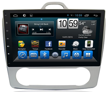 Головное устройство Ford Focus II 2004-2011 с климат-контролем на Android 9.0 CARMEDIA KR-1060-T8