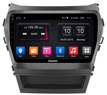 Штатная магнитола Ownice G30 S9703J для Hyundai SantaFe 3 (Android 9.0)