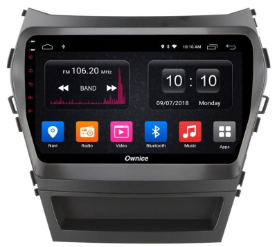 Штатная магнитола Ownice G30 S9703J для Hyundai SantaFe 3 (Android 9.0)