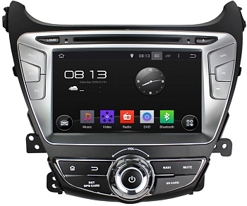 Штатная автомагнитола Android 9.0 Carmedia KD-8054-P30 для Hyundai Elantra 2013+