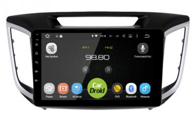 Штатная магнитола CarDroid RD-2010F для Hyundai Creta (Android 10)