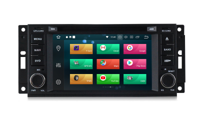 Штатное головное устройство Jeep, Crysler, Dodge на Android 11 Carmedia MKD-J613-P6N