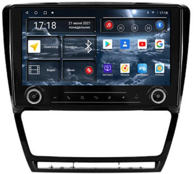 Автомагнитола штатная RedPower K71005BC на Android 10 для Skoda Octavia A5 (02.2004-04.2013) кондиционер