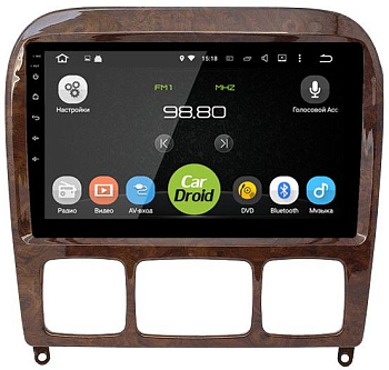 Штатная магнитола CarDroid RD-2505F для Mercedes Benz S-classe W220 (Android 10)